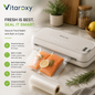 Vitaroxy™ FreshLock Vacuum Food Sealer with Built-In Cutter